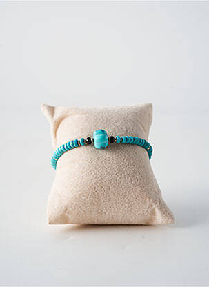 Bracelet ornement pierre bleu BY GARANCE femme