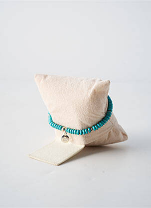 Bracelet ornement pierre bleu BY GARANCE femme