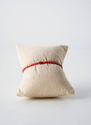 Bracelet fermeture fermoir mousqueton rouge BY GARANCE femme