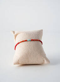 Bracelet fermeture fermoir mousqueton rouge BY GARANCE femme