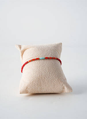 Bracelet fermeture fermoir mousqueton rouge BY GARANCE femme