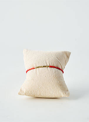 Bracelet fermeture fermoir mousqueton rouge BY GARANCE femme