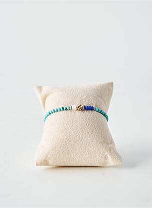 Bracelet ornement pierre bleu BY GARANCE femme
