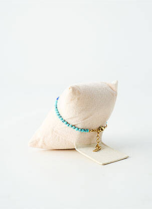 Bracelet ornement pierre bleu BY GARANCE femme