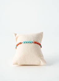 Bracelet ornement pierre bleu BY GARANCE femme