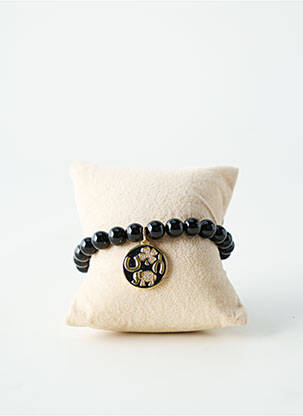 Bracelet ornement pierre noir BY GARANCE femme