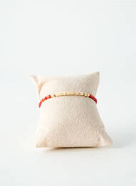 Bracelet ornement pierre rouge BY GARANCE femme
