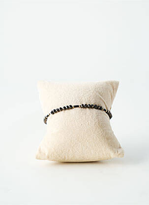 Bracelet fermeture elastique noir BY GARANCE femme