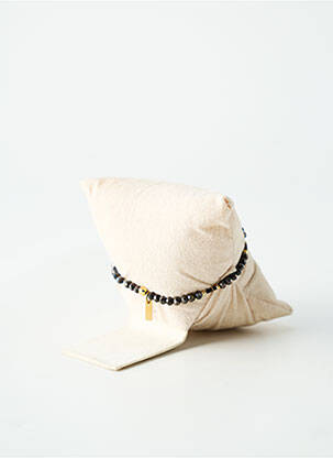 Bracelet fermeture elastique noir BY GARANCE femme