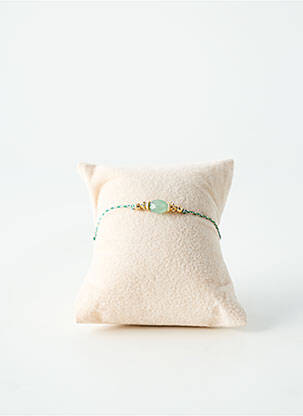 Bracelet ornement pierre vert BY GARANCE femme
