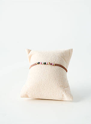 Bracelet ornement perles marron BY GARANCE femme