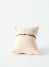 Bracelet ornement perles marron BY GARANCE femme