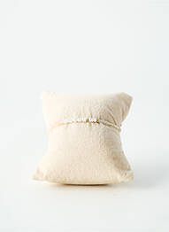 Bracelet fermeture fermoir mousqueton blanc BY GARANCE femme