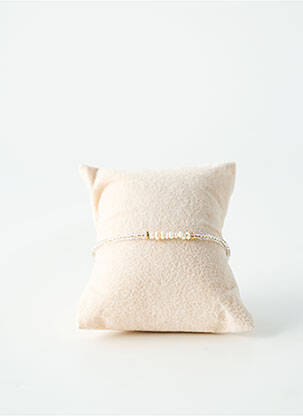 Bracelet fermeture fermoir mousqueton blanc BY GARANCE femme