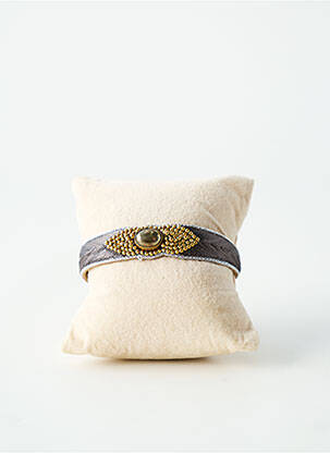 Bracelet manchette noir NAHUA femme