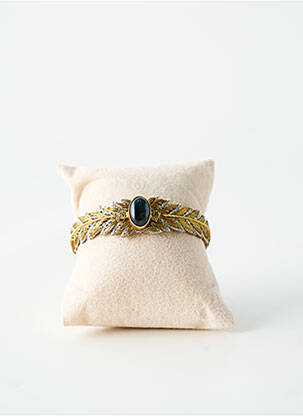 Bracelet manchette ornement pierre or NAHUA femme