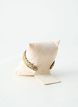 Bracelet manchette ornement pierre or NAHUA femme