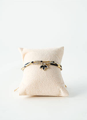 Bracelet ornement perles noir BELLE MAIS PAS QUE femme