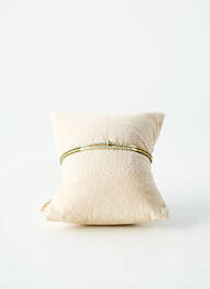 Bracelet ornement perles vert BELLE MAIS PAS QUE femme