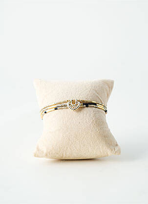 Bracelet ornement perles or BELLE MAIS PAS QUE femme
