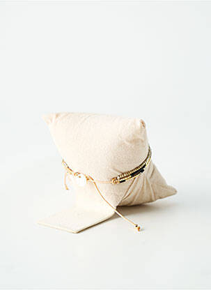 Bracelet ornement perles or BELLE MAIS PAS QUE femme