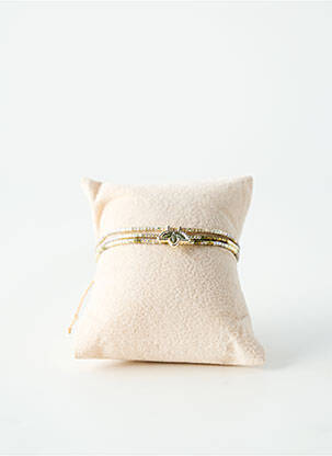 Bracelet ornement perles or BELLE MAIS PAS QUE femme