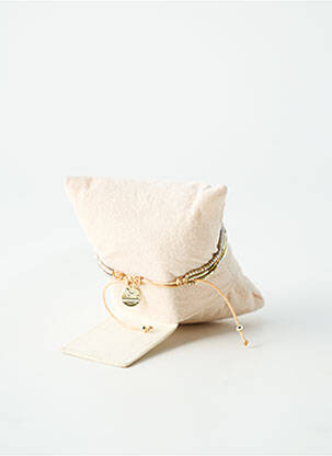 Bracelet ornement perles or BELLE MAIS PAS QUE femme