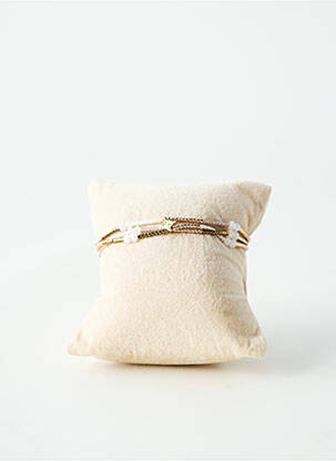 Bracelet ornement perles or BELLE MAIS PAS QUE femme