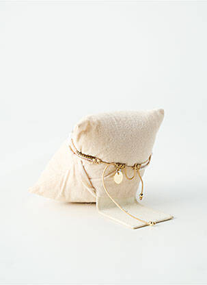 Bracelet ornement perles or BELLE MAIS PAS QUE femme