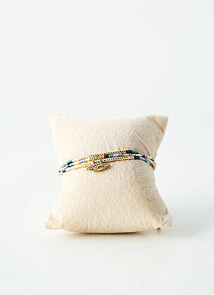 Bracelet ornement perles bleu BELLE MAIS PAS QUE femme