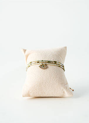 Bracelet ornement perles or BELLE MAIS PAS QUE femme