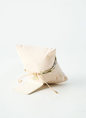 Bracelet ornement perles or BELLE MAIS PAS QUE femme