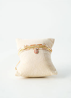 Bracelet ornement perles or BELLE MAIS PAS QUE femme