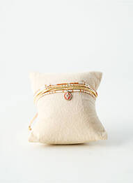 Bracelet ornement perles or BELLE MAIS PAS QUE femme