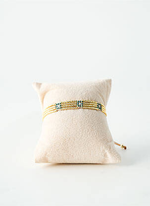 Bracelet ornement perles or BELLE MAIS PAS QUE femme