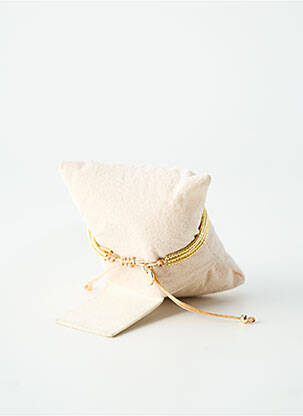 Bracelet ornement perles or BELLE MAIS PAS QUE femme