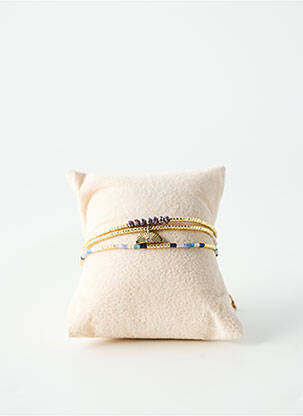 Bracelet ornement perles bleu BELLE MAIS PAS QUE femme