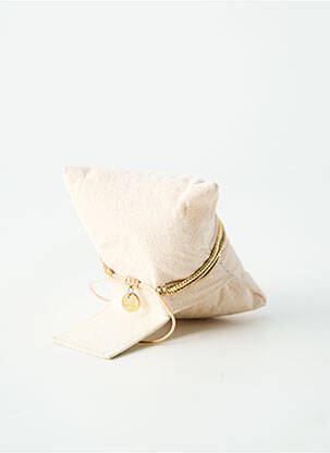 Bracelet ornement perles or BELLE MAIS PAS QUE femme