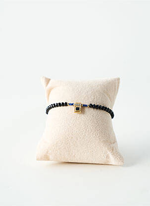 Bracelet fermeture fermoir mousqueton noir BY GARANCE femme