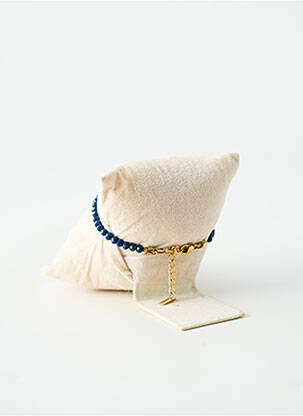 Bracelet fermeture fermoir mousqueton bleu BY GARANCE femme