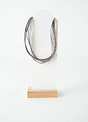 Collier ornement perles gris BY GARANCE femme