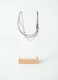 Collier ornement perles bleu BY GARANCE femme