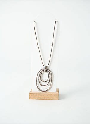 Collier fermeture fermoir clips argent ORI TAO femme