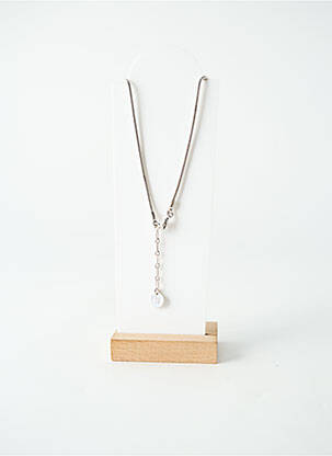 Collier fermeture fermoir clips argent ORI TAO femme