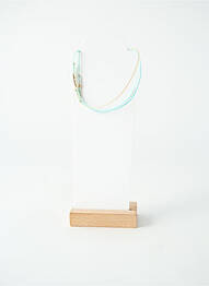 Collier ornement perles bleu BY GARANCE femme