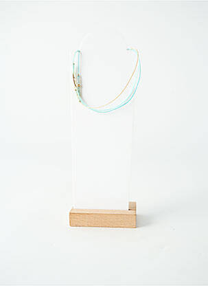Collier ornement perles bleu BY GARANCE femme
