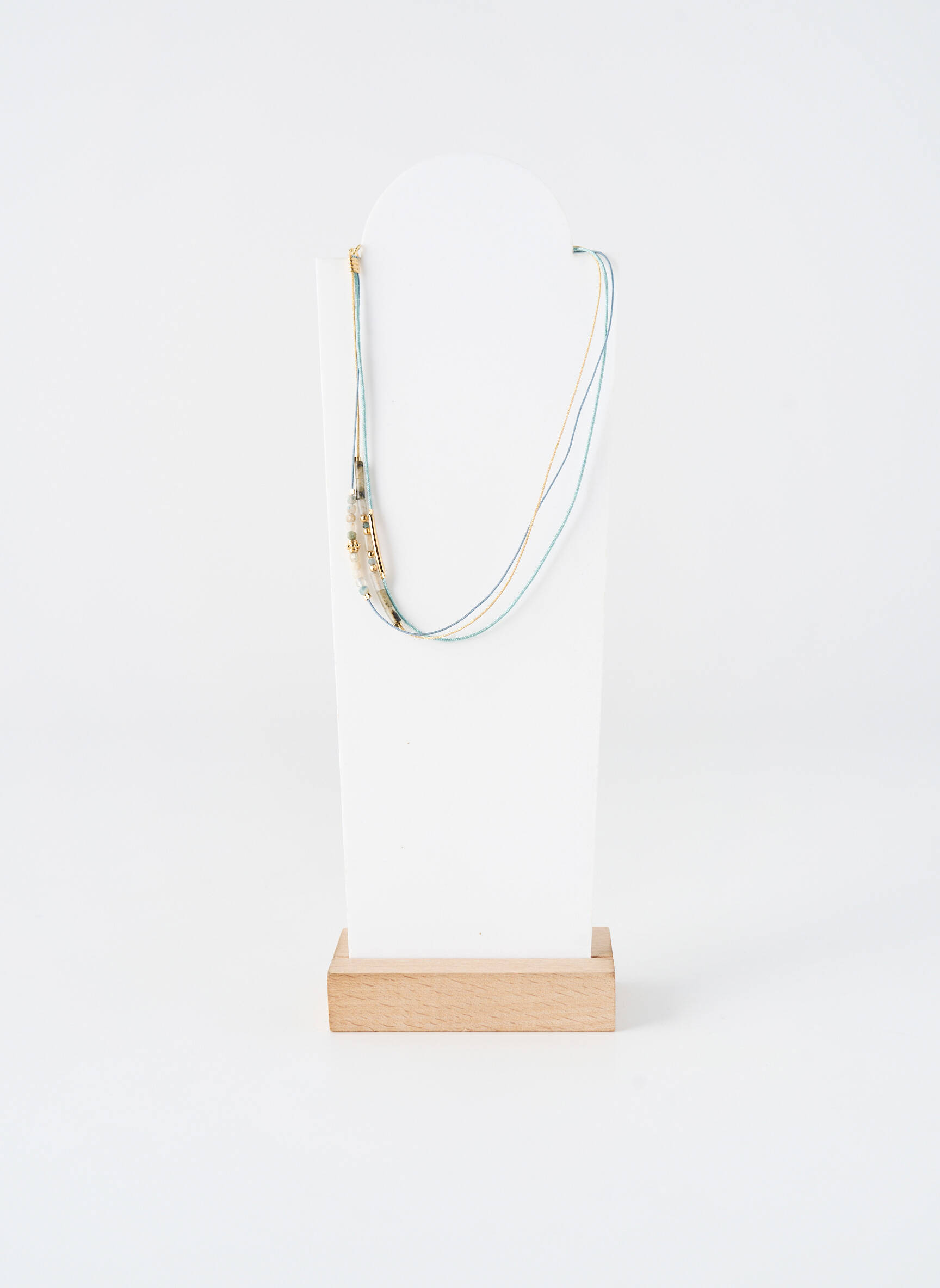 Collier ornement perles bleu BY GARANCE femme
