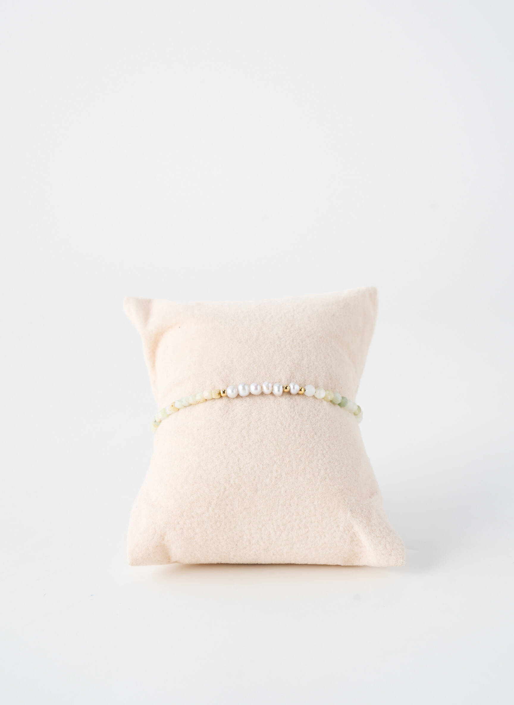 Bracelet fermeture fermoir mousqueton blanc BY GARANCE femme