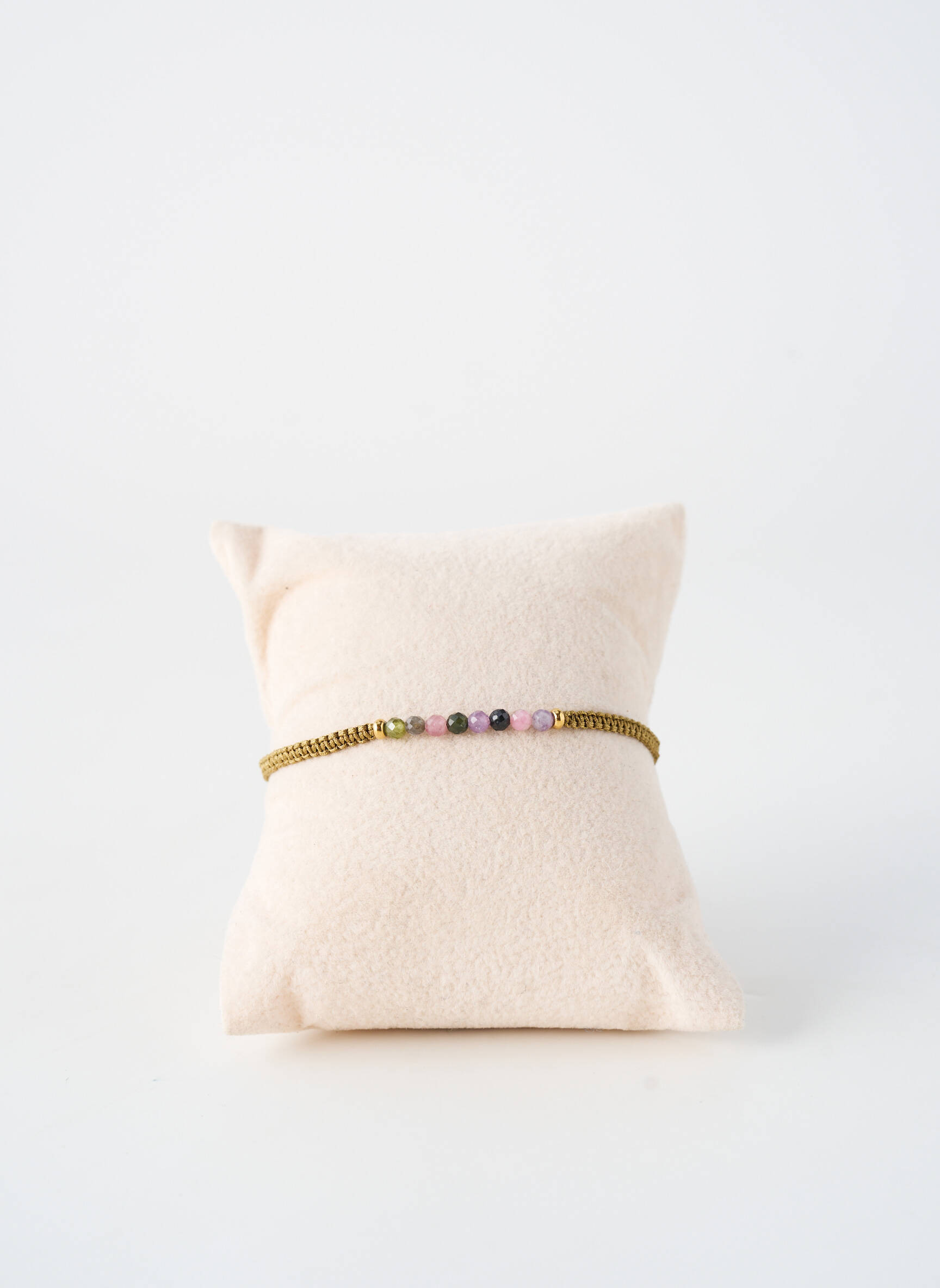 Bracelet ornement perles vert BY GARANCE femme