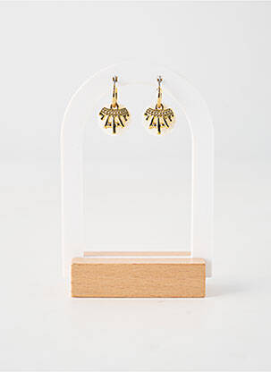 Boucles d’oreilles fermeture fermoir clips blanc FRANCK HERVAL femme